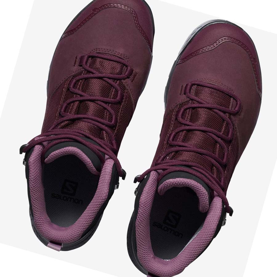 Tenis Senderismo Salomon WoOUTWARD GORE-TEX Mujer Rojos | MX 2837QMA